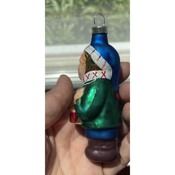 Vintage Christmas Trimmeries  glass ornaments Hand Decorated Drummer Boy - Picture 3 of 10